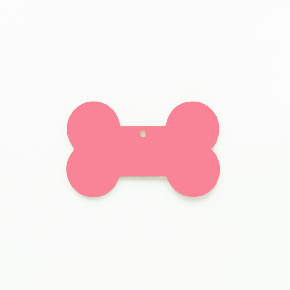 Dog Bone Christmas Ornament with Hole Baby Pink | 3mm Acrylic DIY Blanks Melbourne