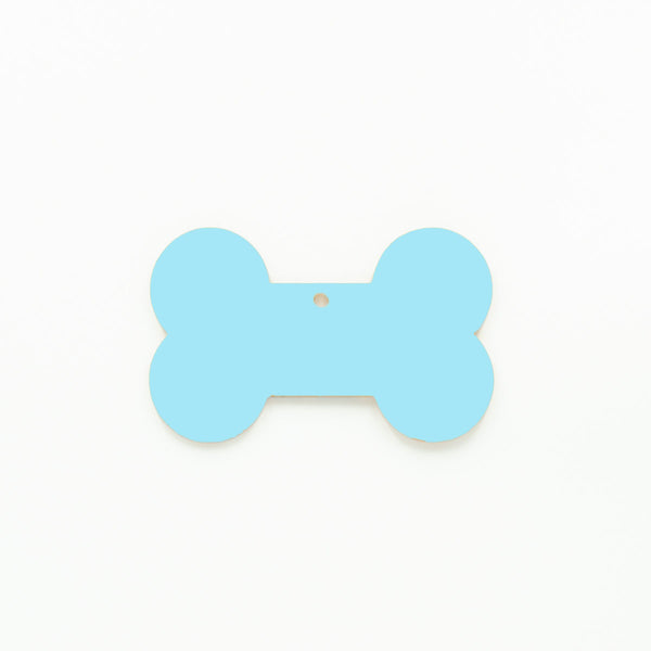 Dog Bone Christmas Ornament with Hole Candy Blue | 3mm Acrylic Craft Blanks Melbourne