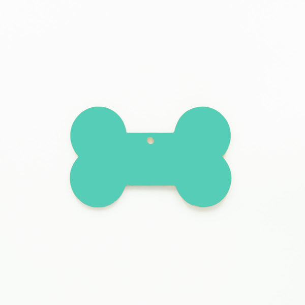 Dog Bone Christmas Ornament with Hole Mint | 3mm Acrylic Craft Blanks Melbourne