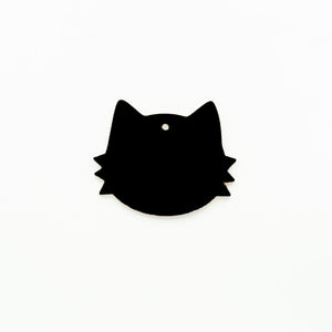 Cat Face Christmas Ornament with Hole | 2mm Acrylic