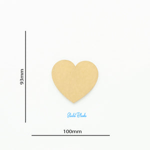 Heart Disc Blank 100mm Diameter | 2mm Acrylic Laser Cut Blanks Melbourne