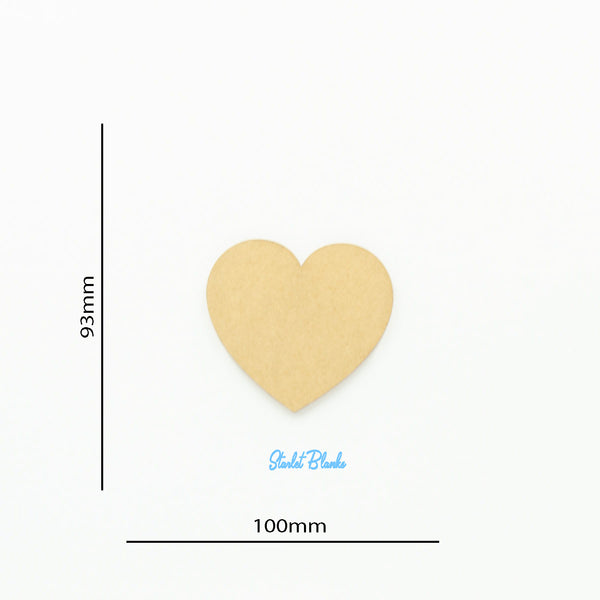 Heart Disc Blank 100mm Diameter | 2mm Acrylic Laser Cut Blanks Melbourne