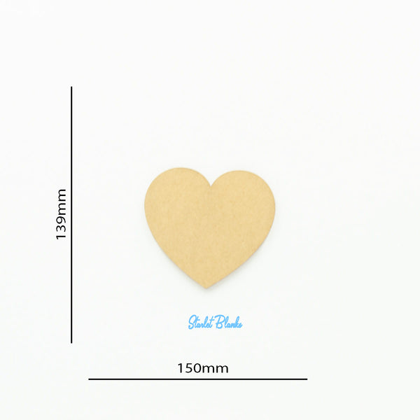 Heart Disc Blank 150mm Diameter | 2mm Laser Cut Acrylic Craft Blanks Melbourne