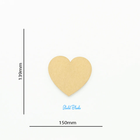 Heart Disc Blank 150mm Diameter | 2mm Laser Cut Acrylic Craft Blanks Melbourne