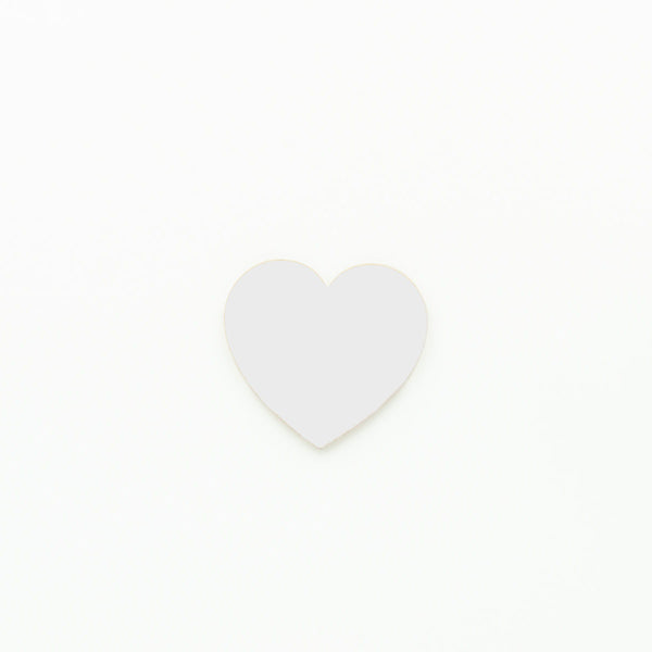 Heart Disc Blank 75mm Diameter White | 2mm Acrylic DIY Blanks Melbourne