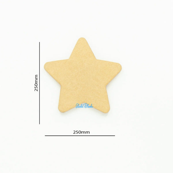 Star Disc Blank 250mm Diameter | 2mm Acrylic Craft Blank Melbourne Australia