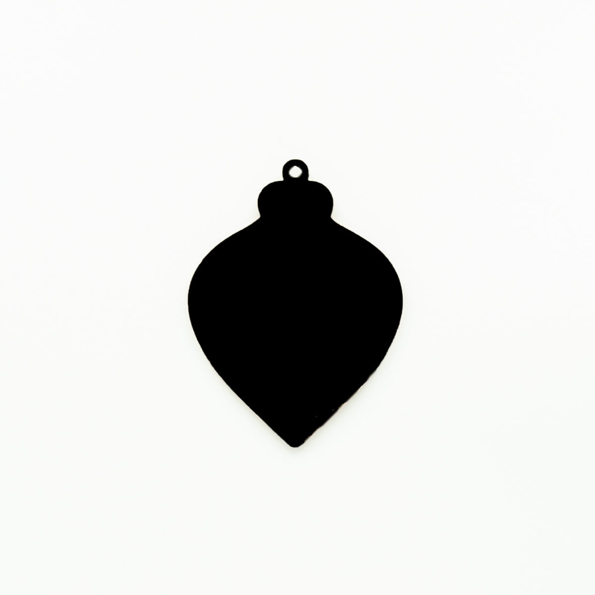 Teardrop Christmas Light Ornament with Hole | 2mm Acrylic