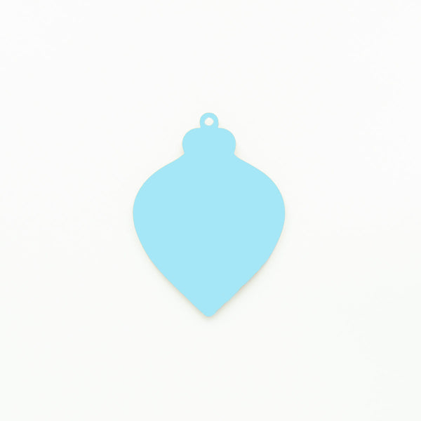 Teardrop Christmas Ornament with Hole Candy Blue | 3mm Acrylic DIY Blanks Melbourne