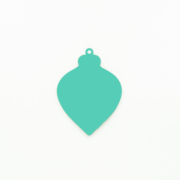 Teardrop Christmas Ornament with Hole Mint | 3mm Acrylic DIY Blanks Melbourne